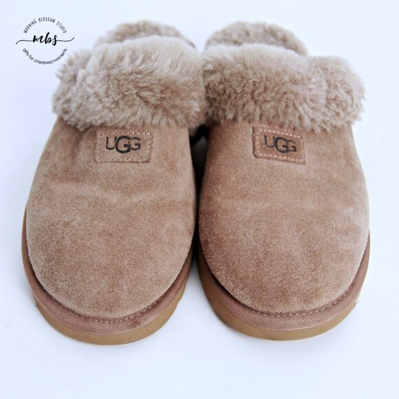 UGG Coquette Suede Slippers Tan Women 6 - Picture 10 of 14